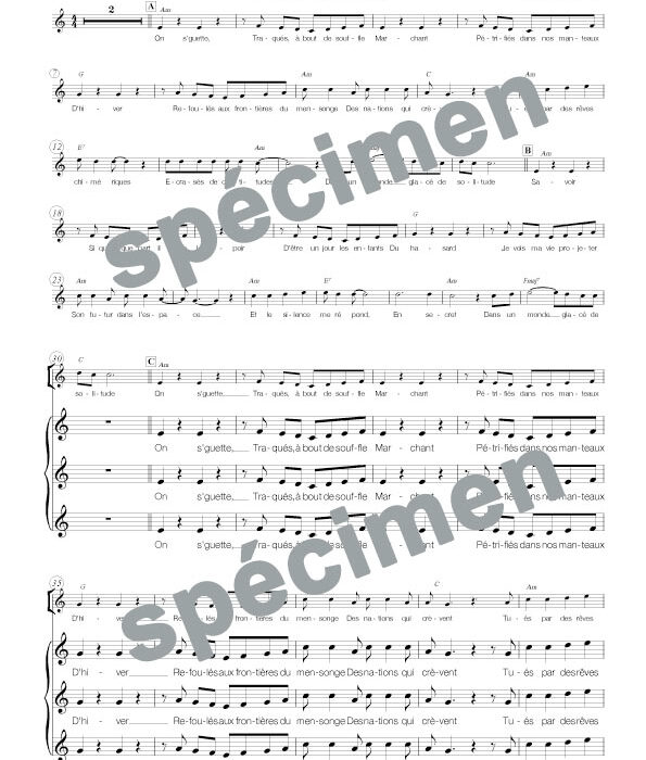 Laissons entrer le soleil (chant)