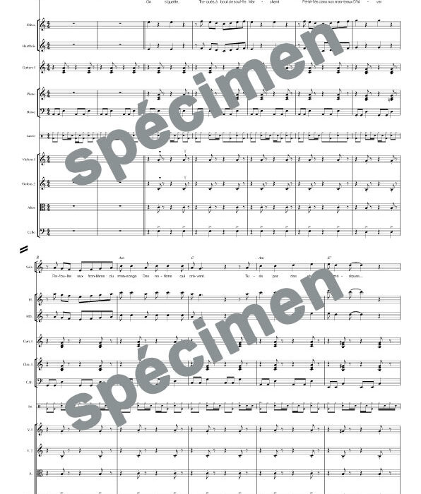 Laissons entrer le soleil (orchestre et chant)