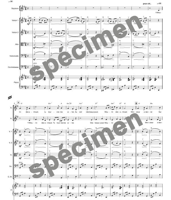 Moulin Rouge (quatuor à cordes et chant 2v)