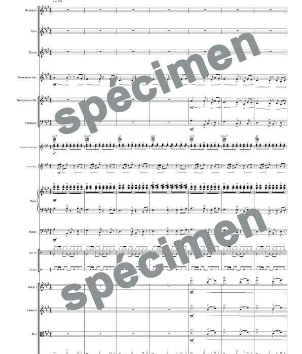 Les comédiens (orchestre et chant)