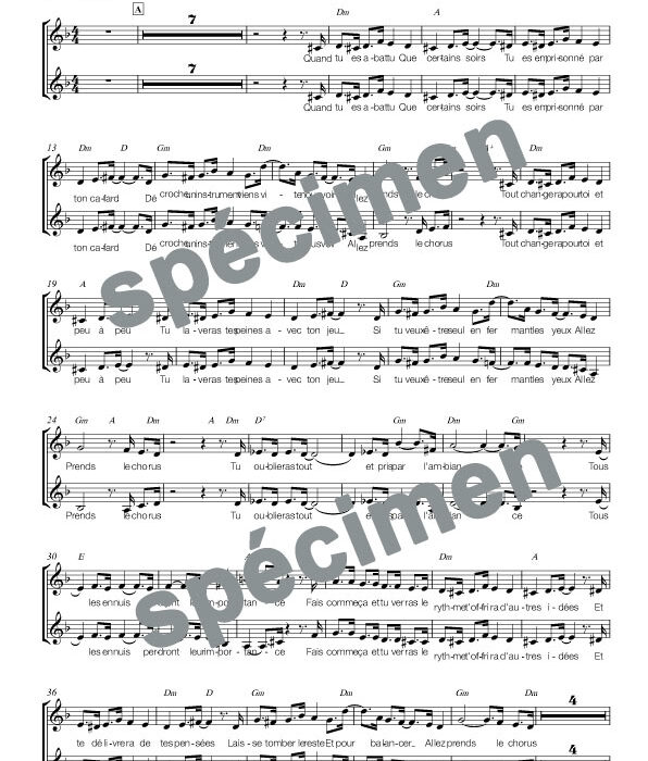 Prends le chorus (chant)