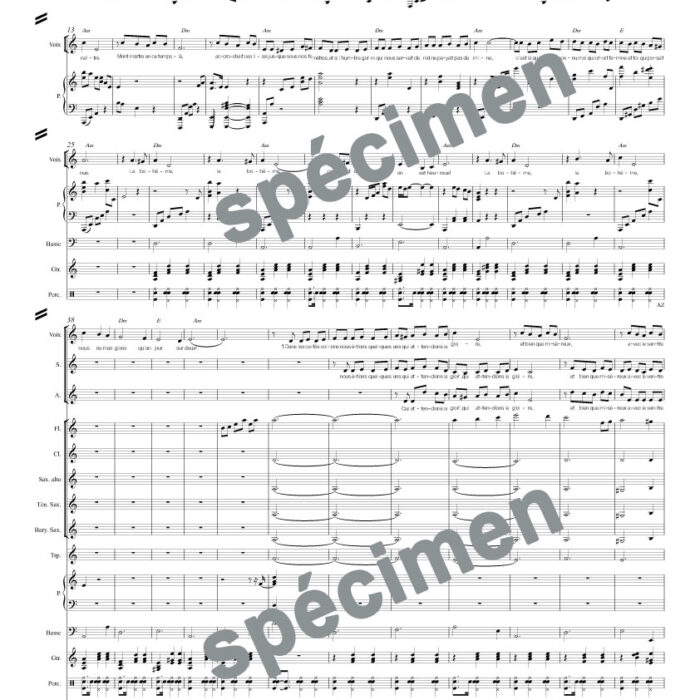 La bohème (orchestre et chant)