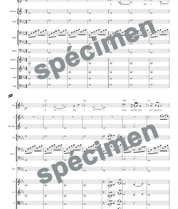 Ave Maria d'Aznavour (orchestre et chant)