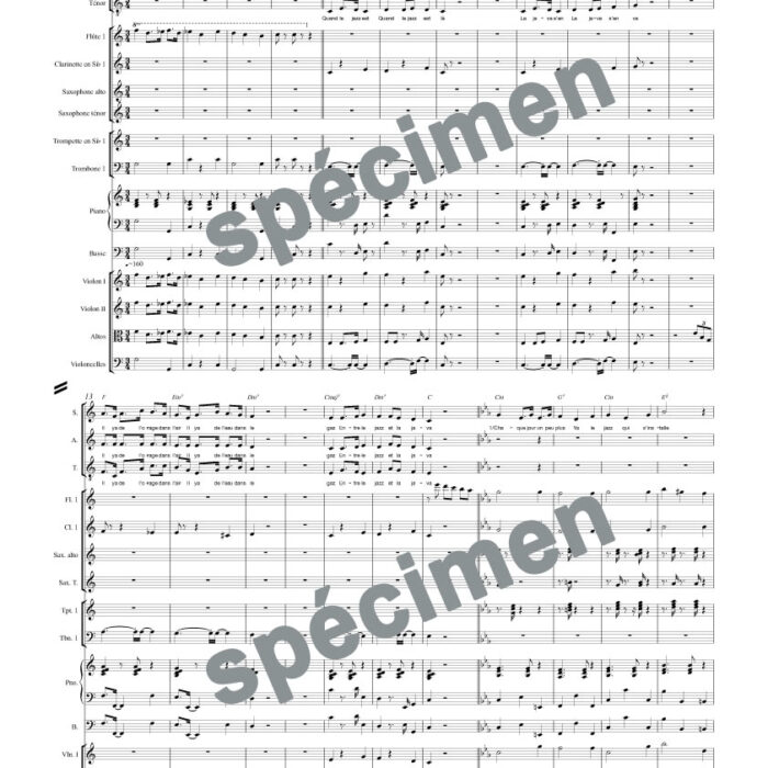 Le jazz et la java (chant et orchestre)