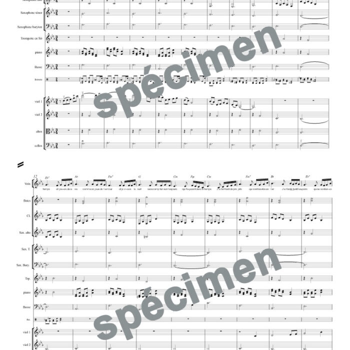 Hier encore (orchestre et chant)