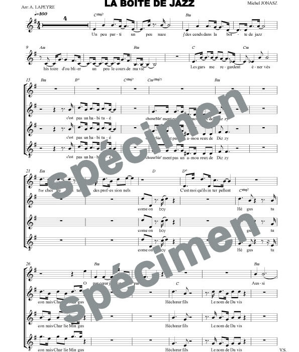 Le scat (orchestre et chant)