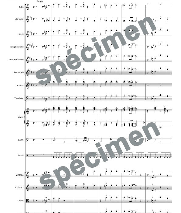 La chanson de l'autruche (orchestre et chant)
