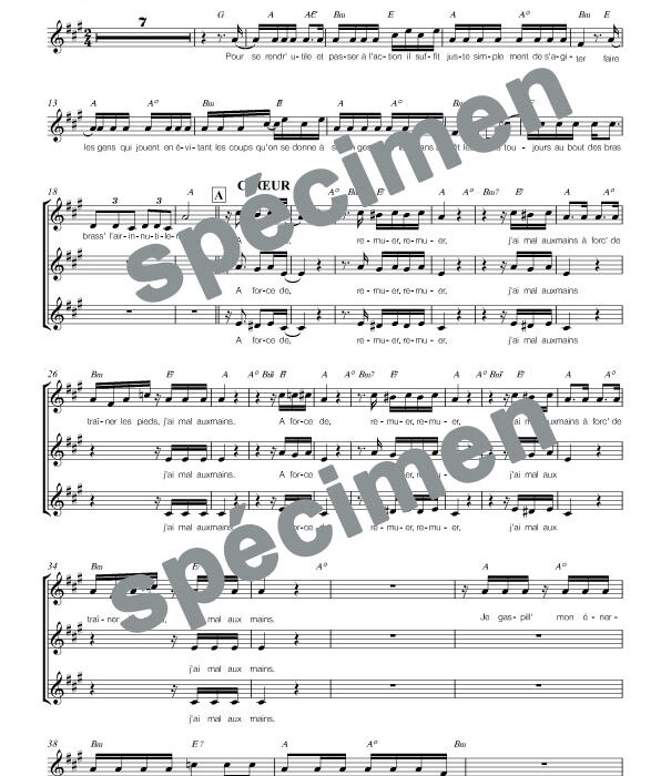 Mal ô mains (chant)