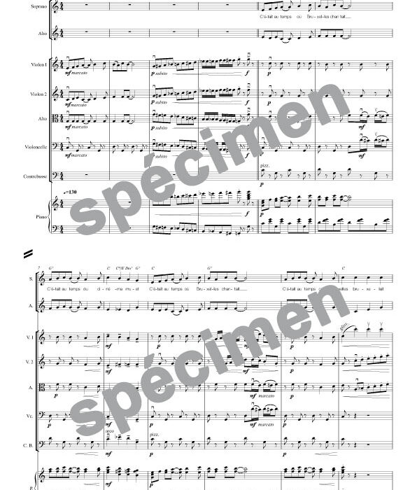 Bruxelles (quatuor à cordes et chant 2v)