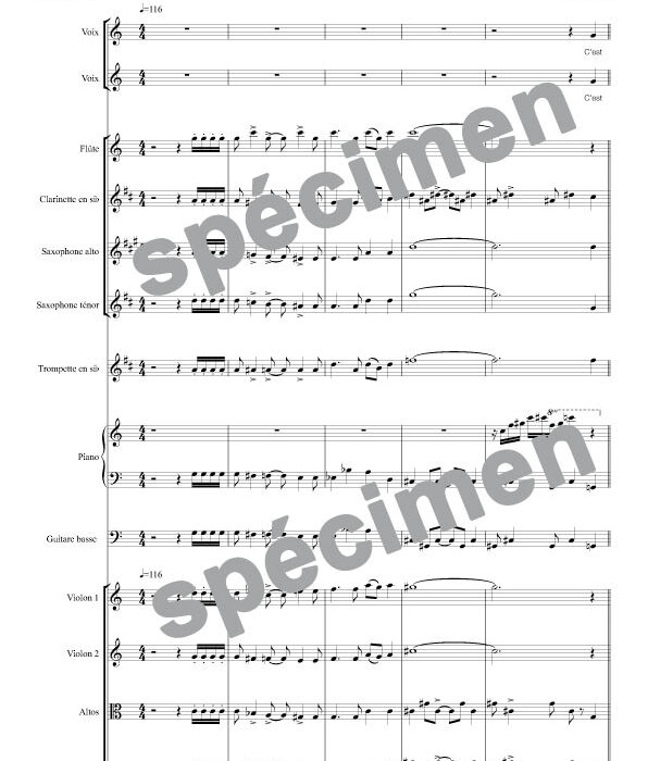 C'est beau de faire un show (orchestre et chant)