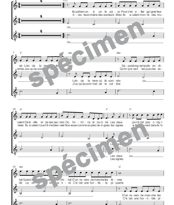 La montagne (chant)