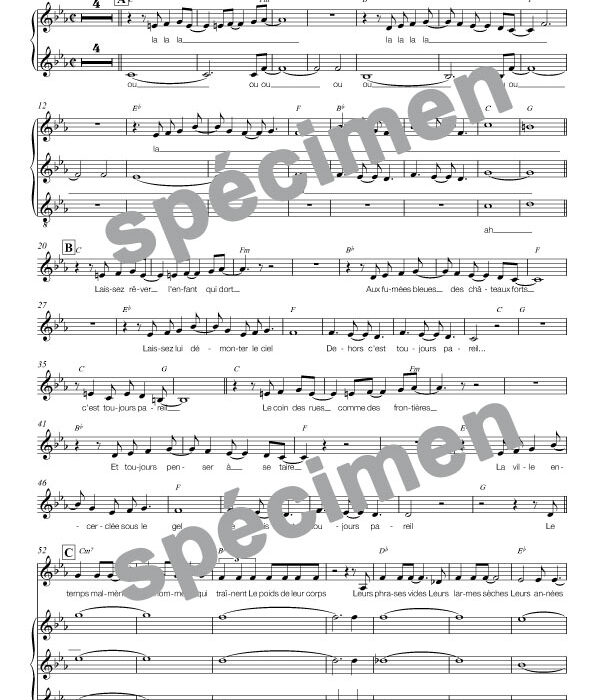 L'enfant qui dort (chant)