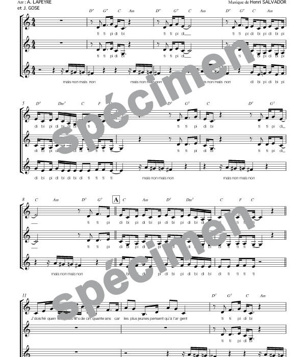 Mais non mais non ( chant)
