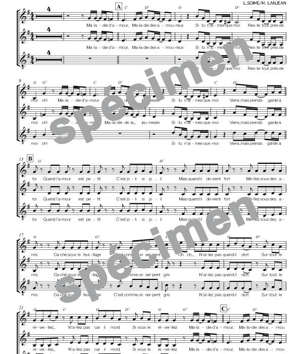 Maladie d'amour (chant)
