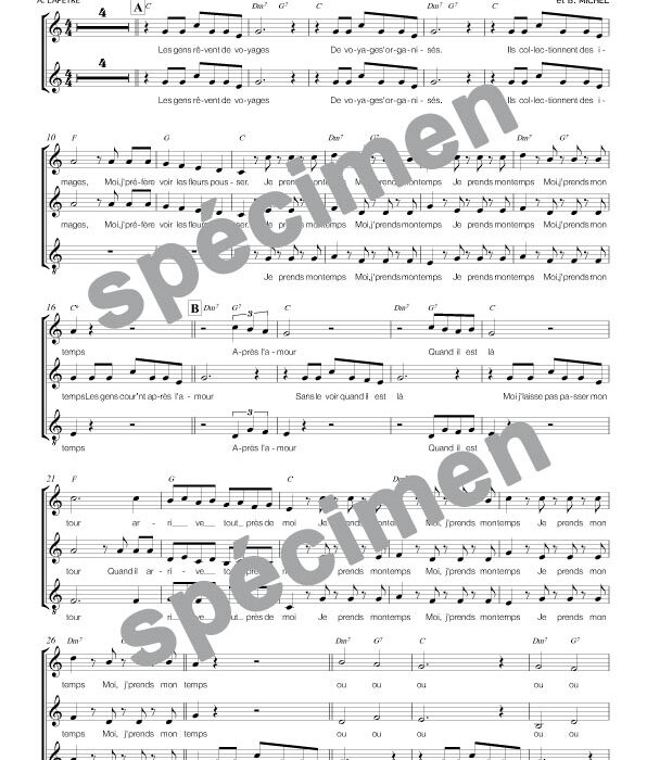 J'prends mon temps (chant)