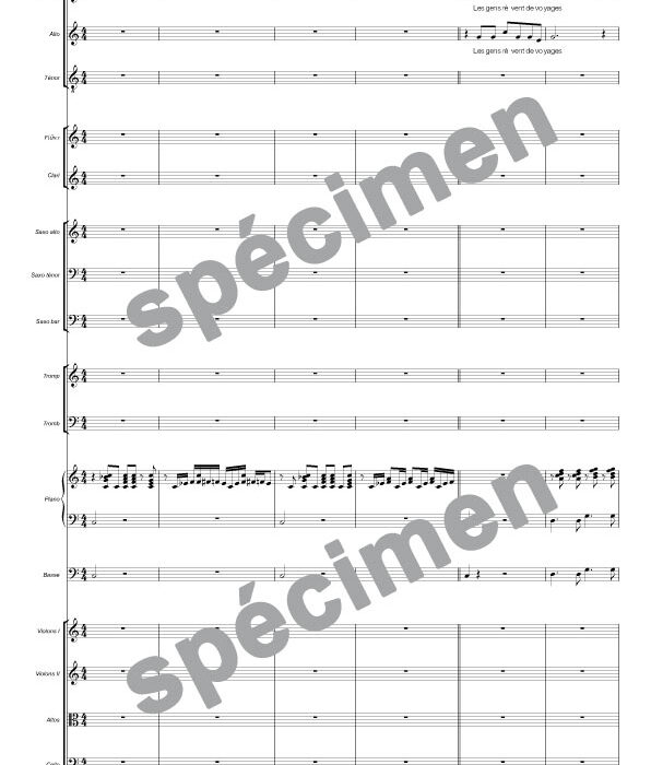 J'prends mon temps (orchestre et chant)