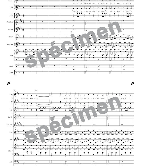 Trois petites notes de musique (orchestre et chant)