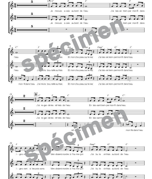 Le fil dans l'eau (chant)