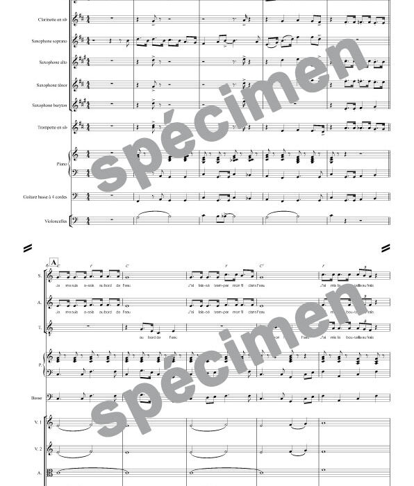 Le fil dans l'eau (orchestre et chant)
