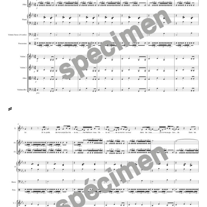 Dans tes bras (orchestre et chant)