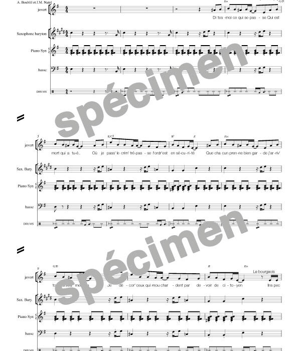 "Dites-moi ce qui se passe" Les Misérables (orchestre et chant)