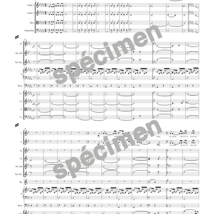 "Épilogue" Les Misérables (orchestre et chant)