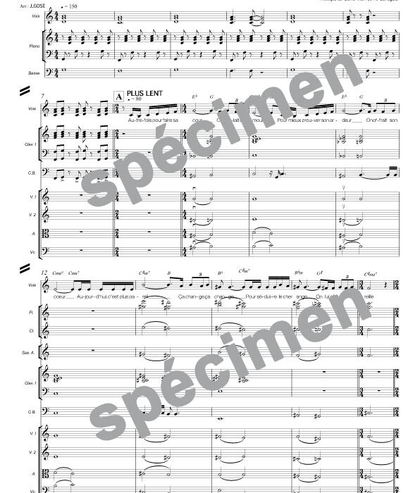 La complainte du progrès (orchestre et chant)