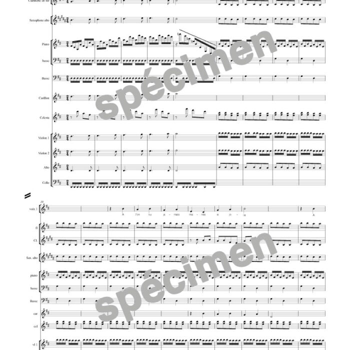 "Le mariage" Les Misérables (orchestre et chant)