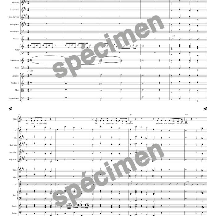 Le tango corse (orchestre et chant)