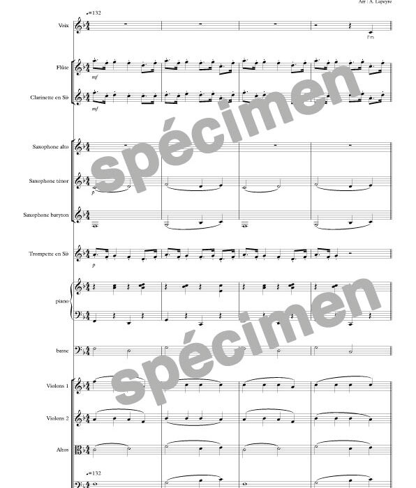 Singing in the rain (orchestre et chant)