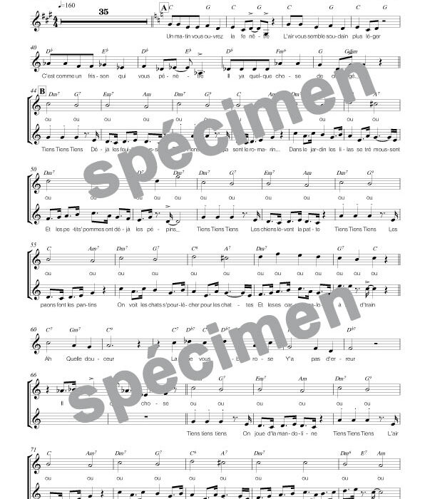 Tiens tiens tiens (chant)