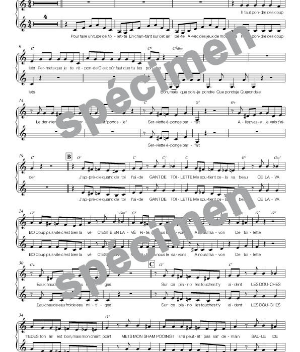 Tube de toilette (chant)