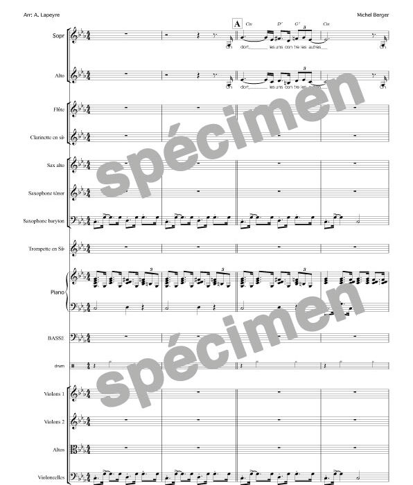 "Les uns avec les autres" Starmania (orchestre et chant)