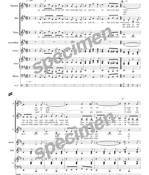 La guerre de 14/18 (chant et orchestre)