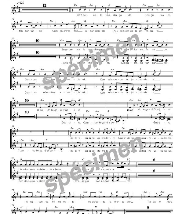 Al vaiven de mi carreta (chant)