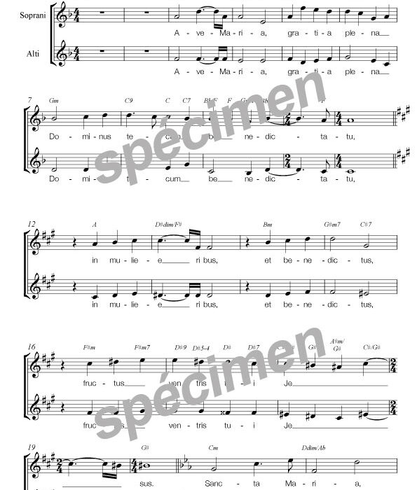 Ave Maria de Rombi (chant 2v)