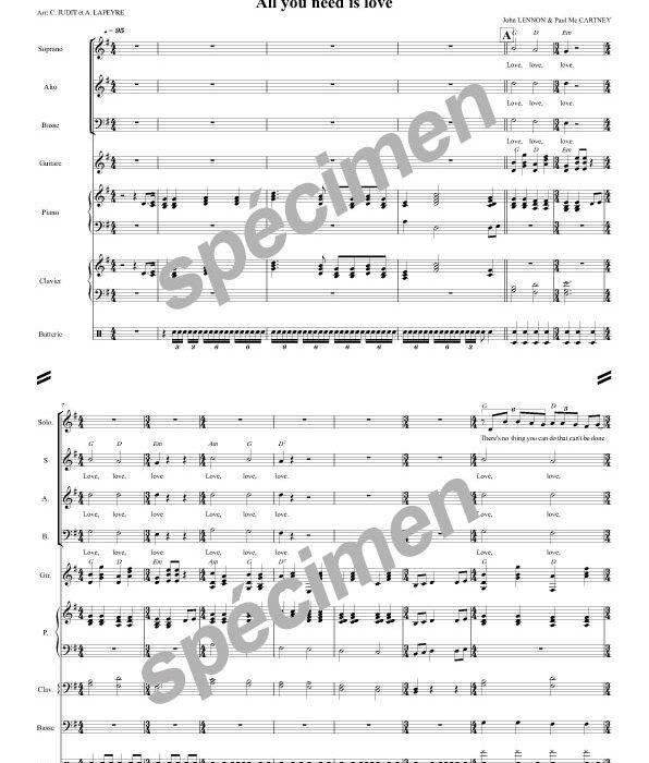 All you need is love (chant et orchestre)