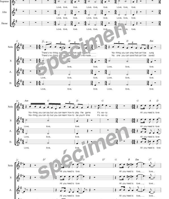 All you need is love (chant)