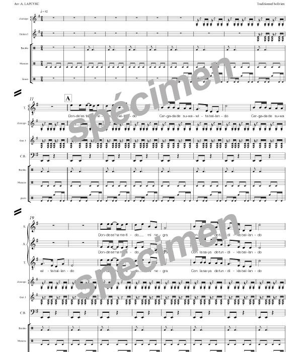 Fiesta de san Benito (chant et orchestre)