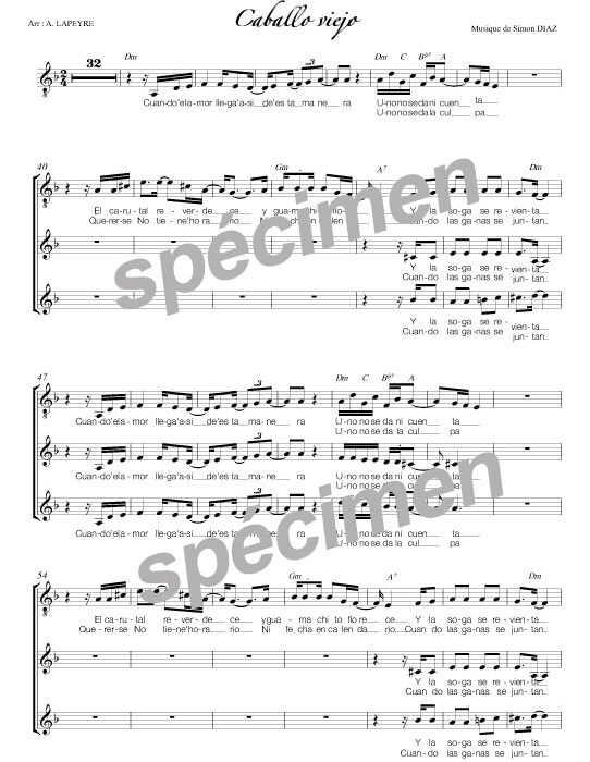 Caballo viejo (chant)