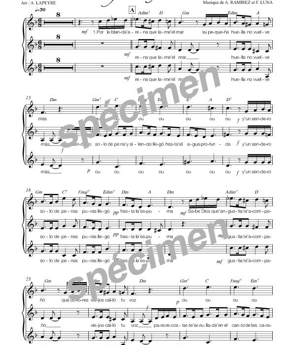 Alfonsina y el mar (chant)