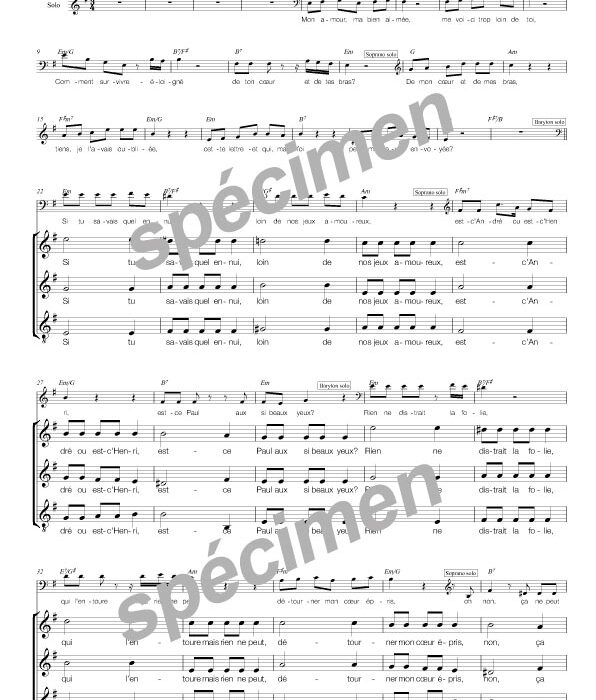 Une lettre oubliée (chant)