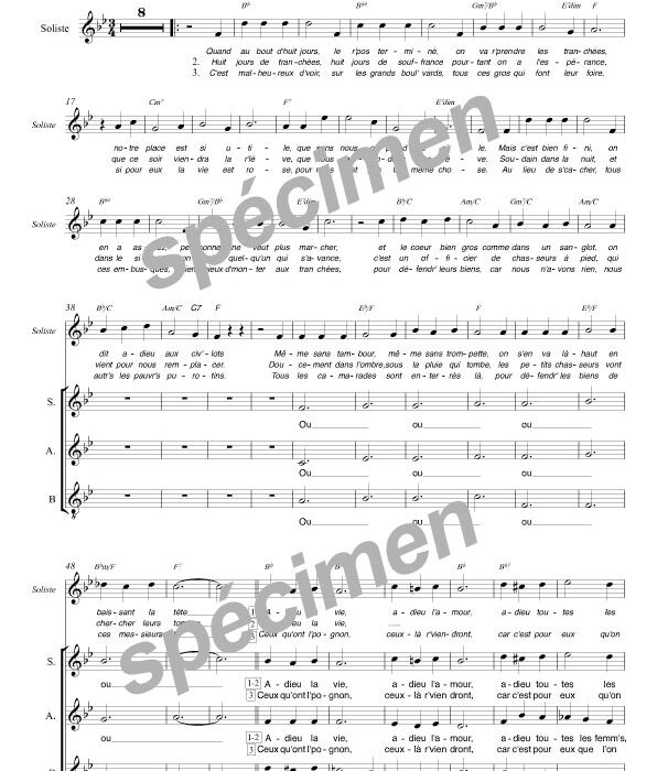La chanson de Craonne (chant)