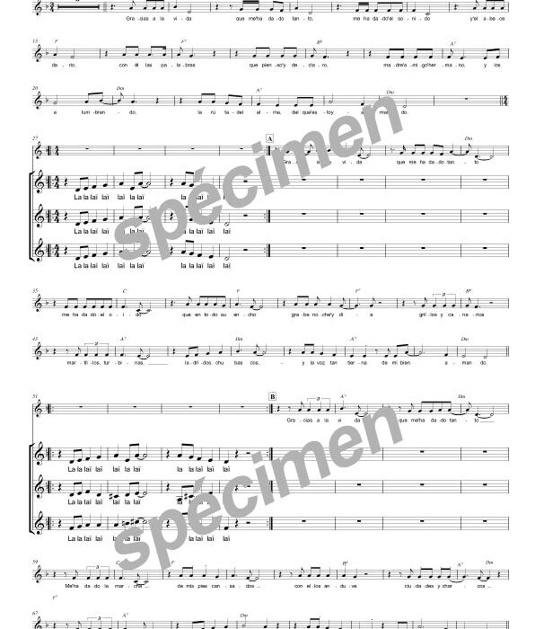 Gracias a la vida (chant)