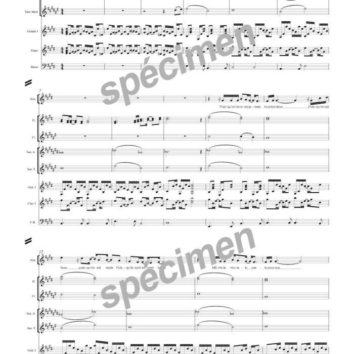 L'encre de tes yeux (chant et orchestre)