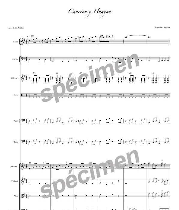 Cancion y hayno (chant et orchestre)