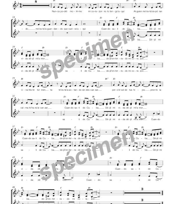 Cuando sali de Cuba (chant)