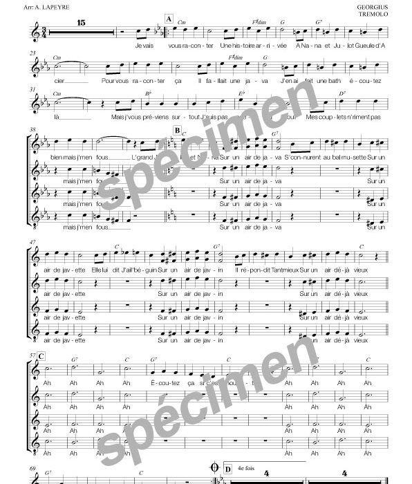 La plus bath des javas (chant)
