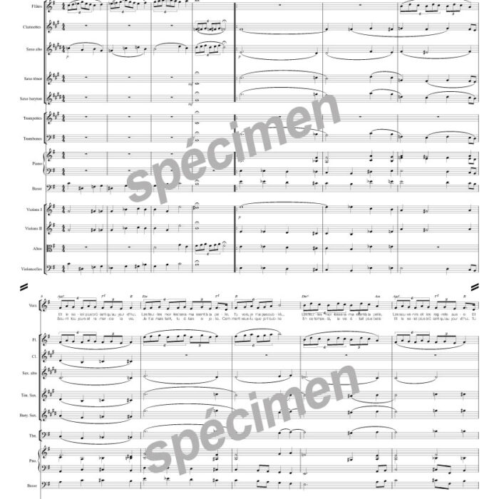 Les feuilles mortes (chant et orchestre)