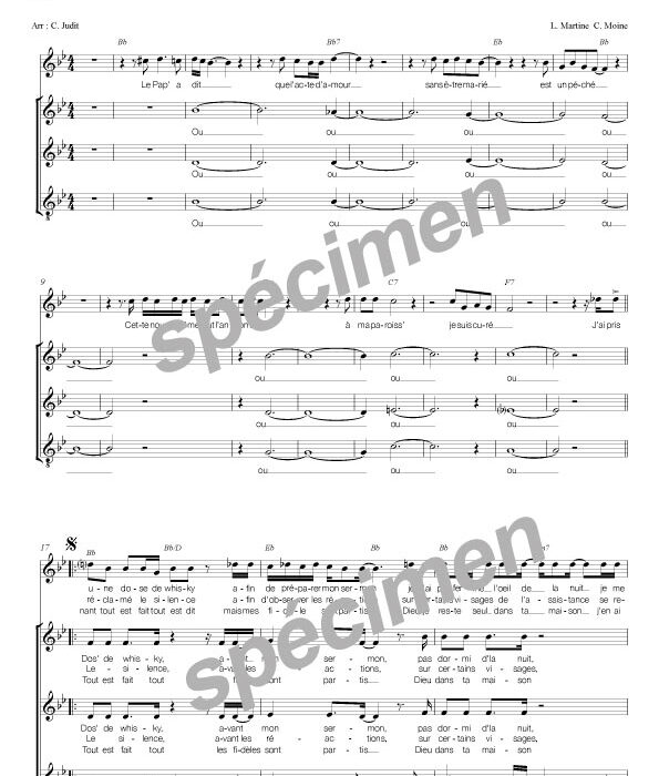 Pas de boogie woogie (chant)